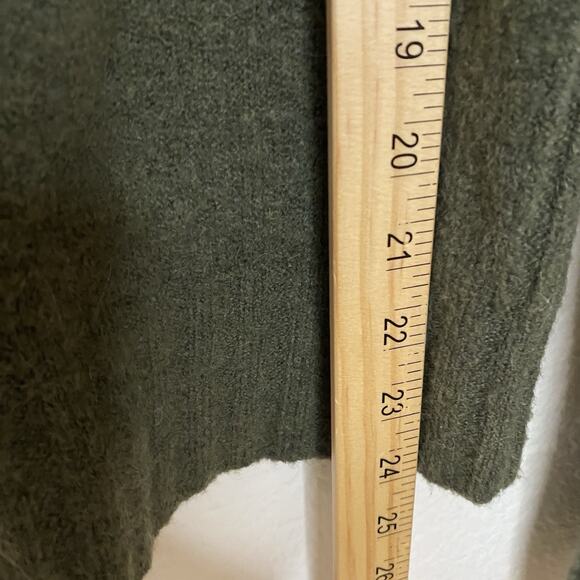Point Sur Womens Green Mock Neck Sweater Size S Soft Merino Wool Alpaca Blend - Picture 7 of 8